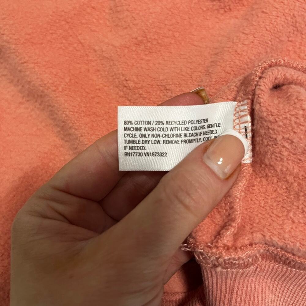 Wild Fable Salmon Pink Quart Zip Hoodie Size 2XL - Picture 3 of 5